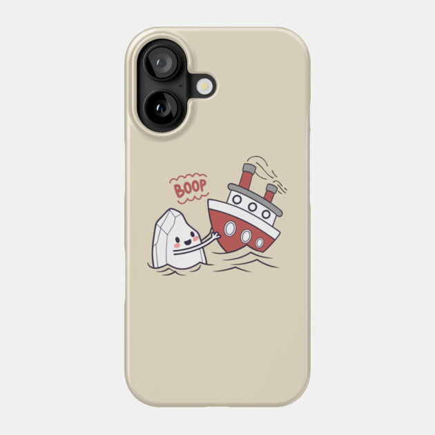 Funny Iceberg Ship Boop Phone Case by The WYLD Tribe