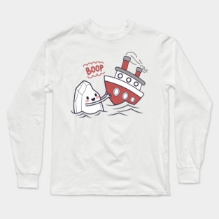Funny Iceberg Ship Boop Long Sleeve T-Shirt