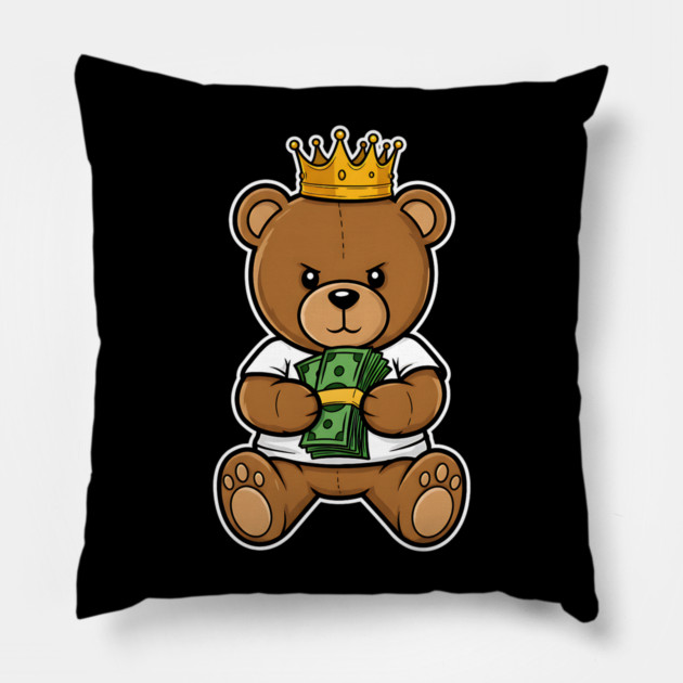 Teddy Bear - Get Money Pillow by UrbanLifeApparel