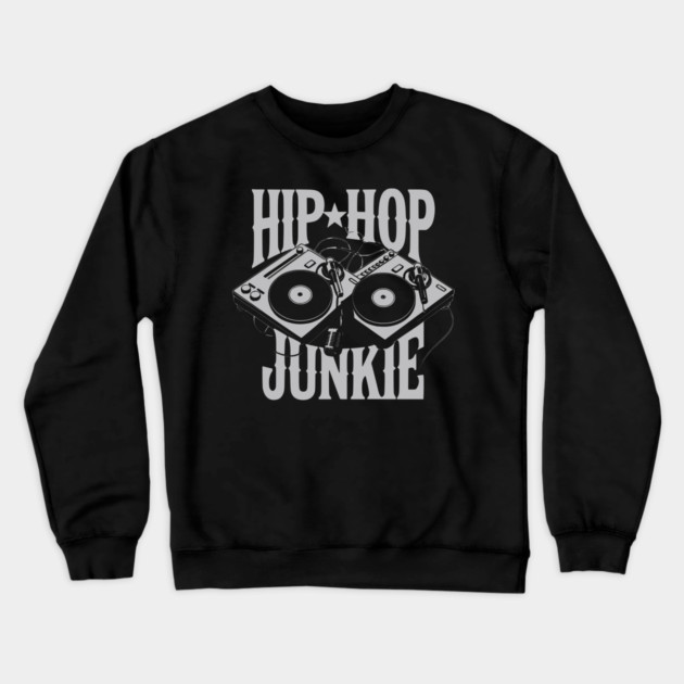 Hip-Hop Junkie Crewneck Sweatshirt by UrbanLifeApparel