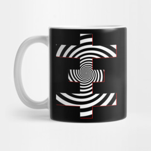 Psychic TV Spiral Psychick Cross Mug