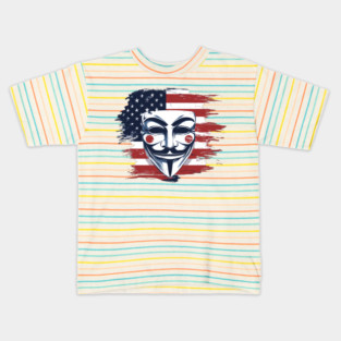Anonymous Mask America Kids T-Shirt