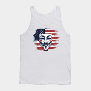 Anonymous Mask America Tank Top
