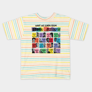 What We Learn From Black History Human Rights African - Black History Month Kids T-Shirt