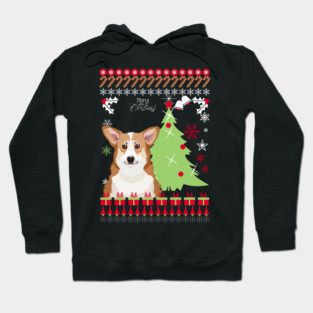 Corgi Christmas Sweater Hoodie