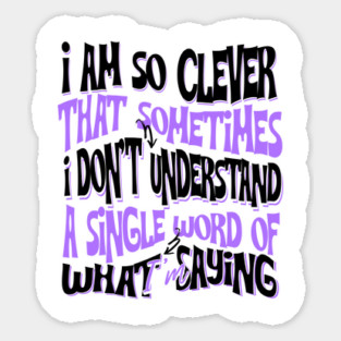 I don't Understand A Single Word Sticker
