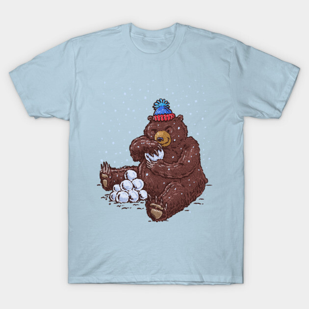 The Snowball Bear T-Shirt by nickv47