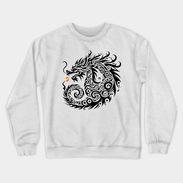 Dragon Crewneck Sweatshirt by DickinsonDesign