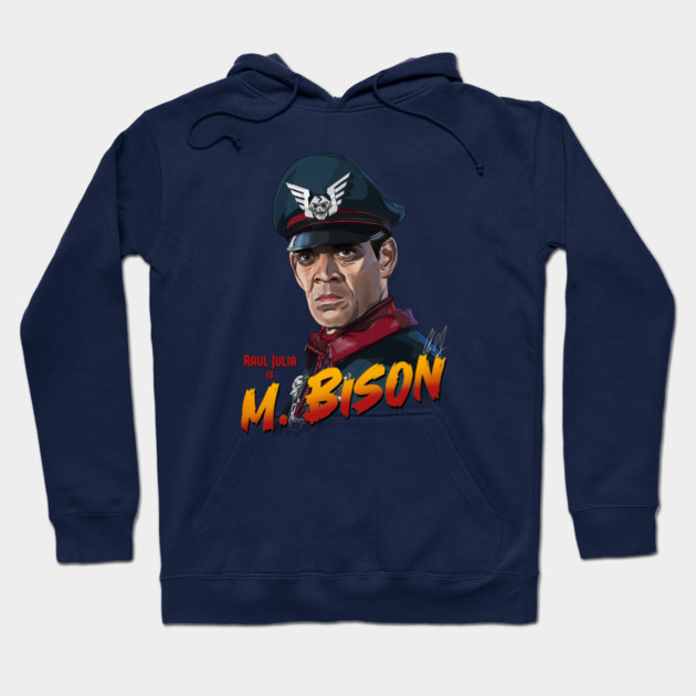 Street Fighter: Raul Julia is M Bison Hoodie by 51Deesigns