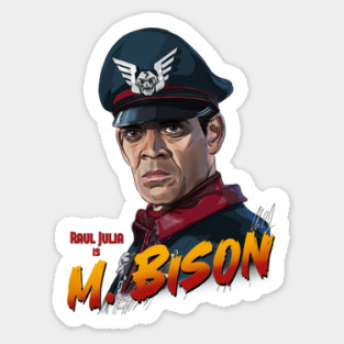 Street Fighter: Raul Julia is M Bison Sticker
