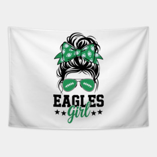 Eagles Girl Messy Bun For Men Women Girls Boys Kids Tapestry