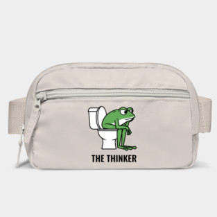 The Thinker Toilet Bathroom Humor Parody Bag