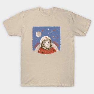 Cosmonaut Space Cat T-Shirt