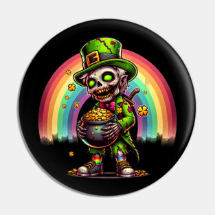 Zombie Leprechaun Pin