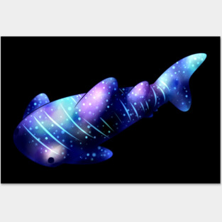 Galaxy Whale Shark Posters and Art