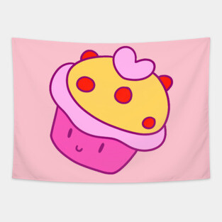 Heart Cupcake Tapestry