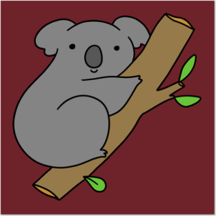 Climbing Koala Posters and Art