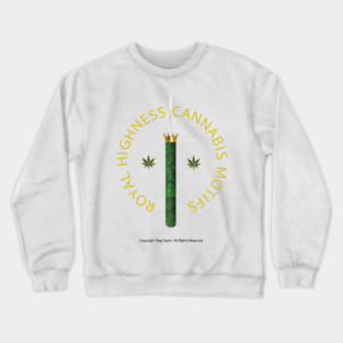 Royal Highness Cannabis Motifs Crewneck Sweatshirt