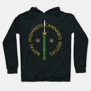 Royal Highness Cannabis Motifs Hoodie