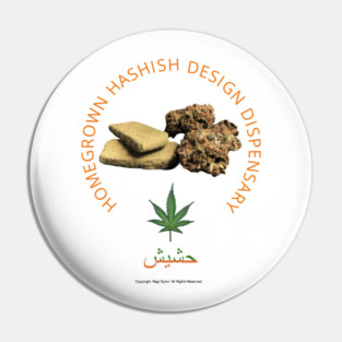 Homegrown Hashish Design Dispensary Pin
