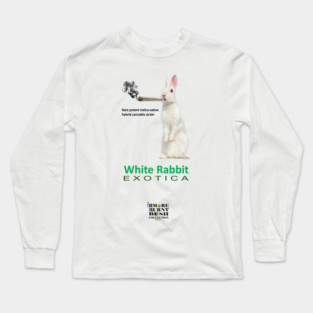 White Rabbit Exotic Hybrid Strain Long Sleeve T-Shirt