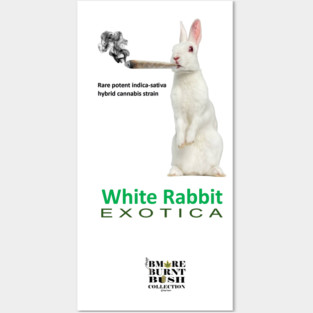 White Rabbit Exotic Hybrid Strain Posters and Art