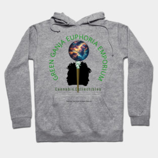 Green Ganja Euphoria Emporium Cannabis Collectibles Hoodie