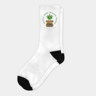 Holistic Herbs Treasure Trough - Cannabis Culture Collectibles Socks