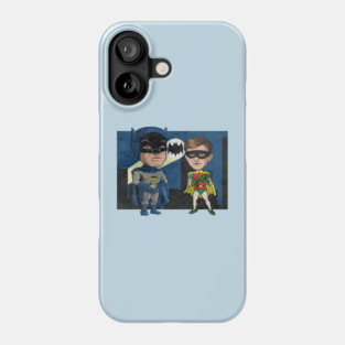 Vintage Dynamic Duo 1966 caricature Phone Case