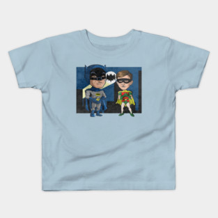 Vintage Dynamic Duo 1966 caricature Kids T-Shirt