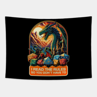 I read the Rules so you Don't have to Gamer Board game distressed Tapestry