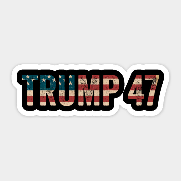 trump 47 Sticker by ArtistTee ⭐⭐⭐⭐⭐