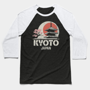 Kyoto Japan Vintage Distressed Baseball T-Shirt
