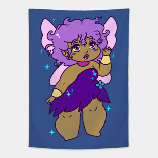 Cute Chubby Fairy Tapestry