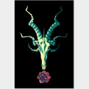 dragon skull Posters and Art