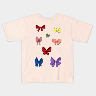 Ribbon Bows Sticker Sheet Kids T-Shirt