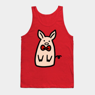 Bow Tie Piggy Tank Top