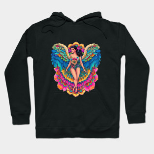 Colorful woman Eagle Style Hoodie