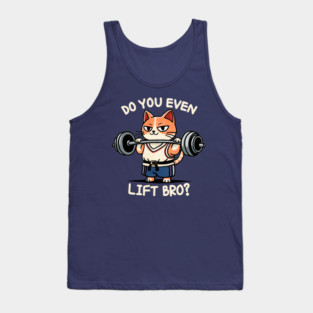 Weight lifting kitty Tank Top