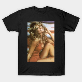 White Farrah Fawcett T-Shirt