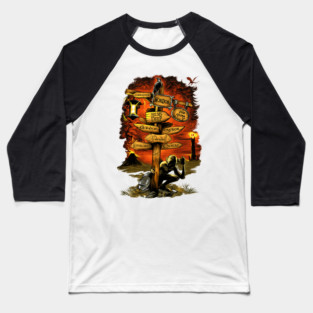 Middle Earth Outskirts Baseball T-Shirt