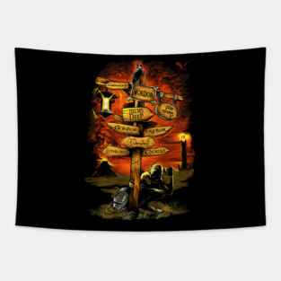 Middle Earth Outskirts Tapestry