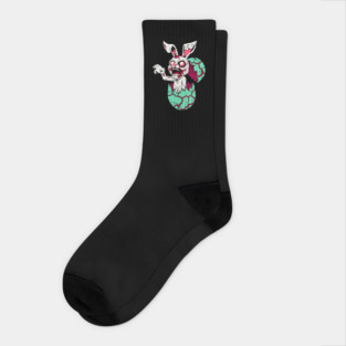 Zombie Easter Bunny Socks