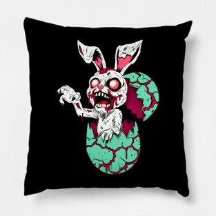 Zombie Easter Bunny Pillow