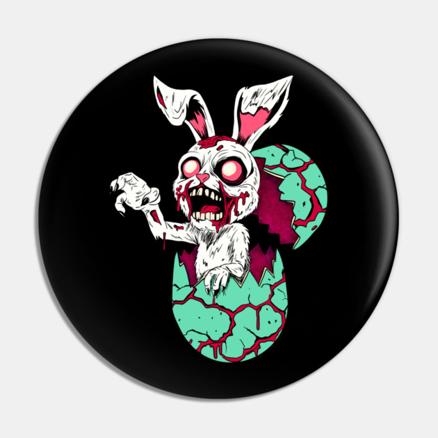 Zombie Easter Bunny Pin by H. R. Sinclair