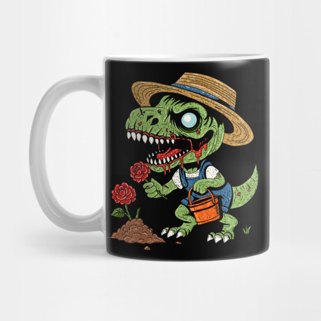 T-Rex Gardener Zombie by H. R. Sinclair