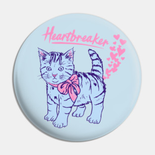 Kitten Heartbreaker Pin