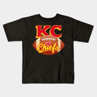 KC chiefs vintage style 2025 Kids T-Shirt