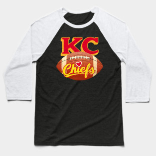 KC chiefs vintage style 2025 Baseball T-Shirt