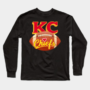 KC chiefs vintage style 2025 Long Sleeve T-Shirt